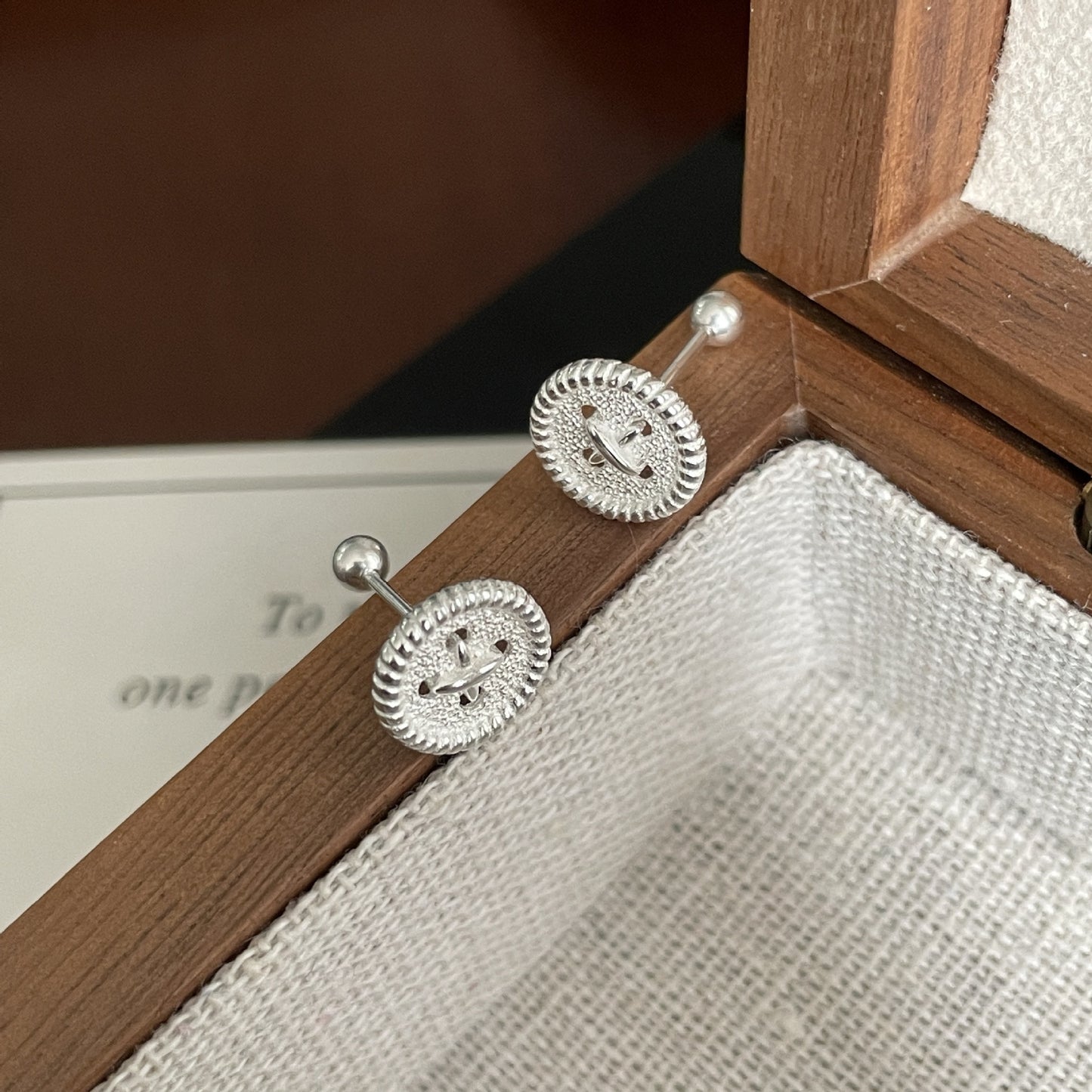 F廠【SE2417】S925純銀韓版小眾設計感紐帶耳環簡約時髦ins風百搭耳飾 25.05-5