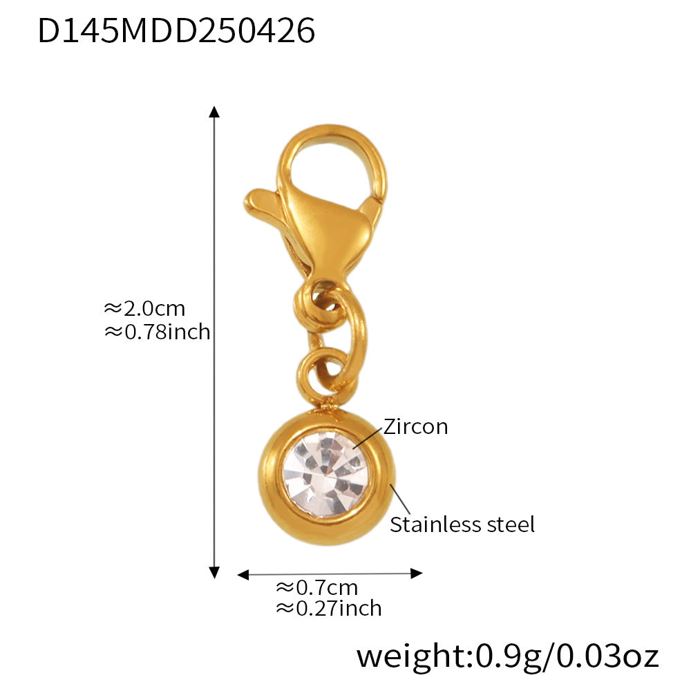 B廠【Z432】麻花線開口手鐲8字鋯石帶鑽DIY多配件手鐲不鏽鋼材質不掉色 25.06-4