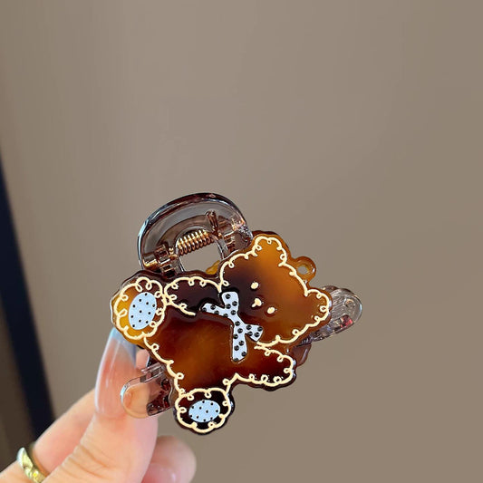 C廠【X798】韓國復古焦糖小熊抓夾女醋酸可愛卡通小號鯊魚夾半紮髮氛圍感頭飾
26.08-4「C廠-單筆結帳需滿,NT$500出貨(不含運費)」