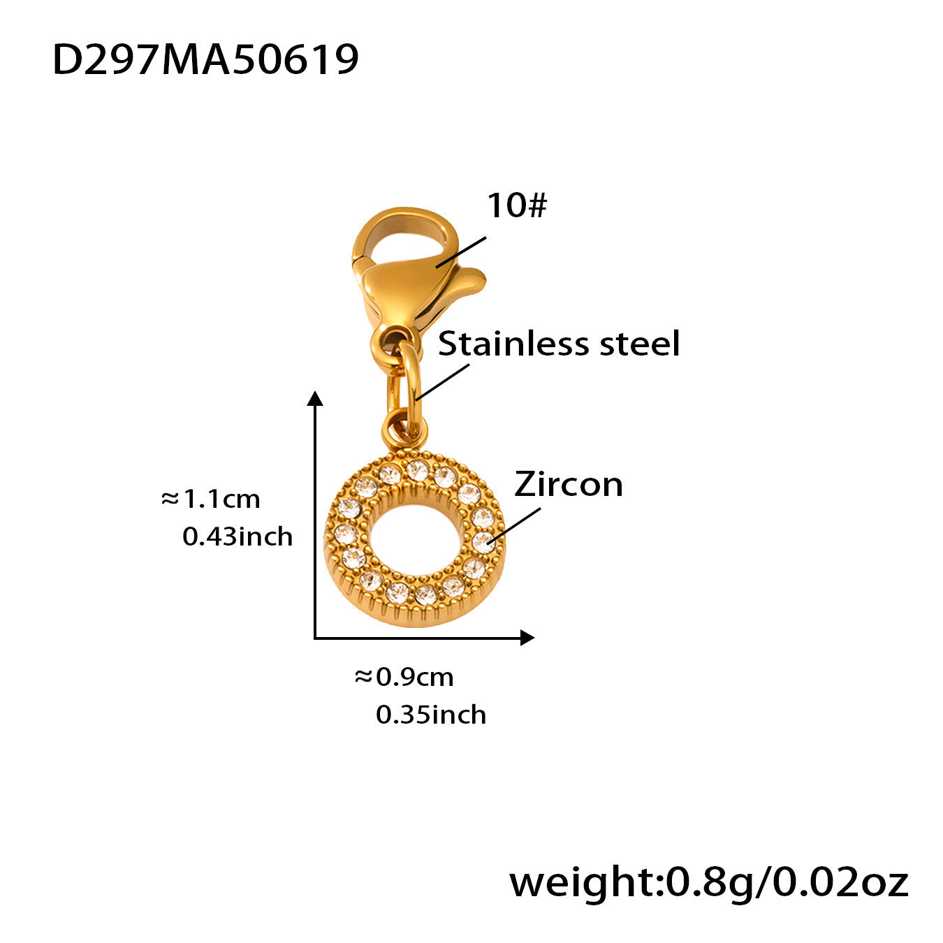 B廠【Z432】麻花線開口手鐲8字鋯石帶鑽DIY多配件手鐲不鏽鋼材質不掉色 25.06-4