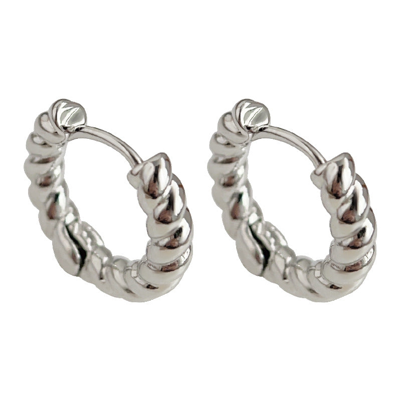 C廠【3608-3609】實物質感很好! 個性甜酷百搭通勤潮小眾設計微鑲鋯石耳扣氣質耳飾 24.01-3