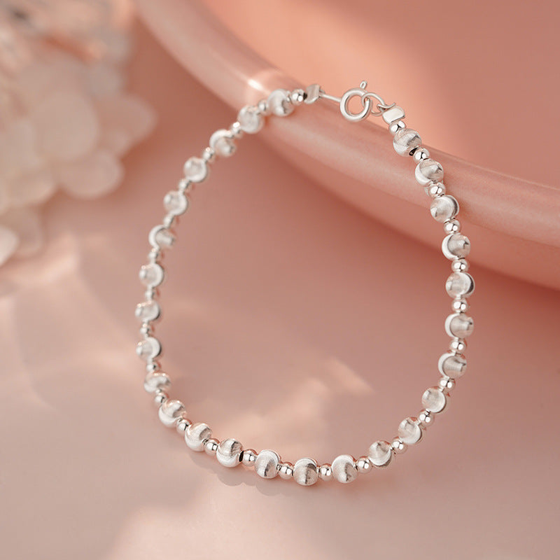 E廠【YC4346SL】S925純銀仙女貓眼珠手鍊女氣質清新簡約甜美個性文藝手飾 25.05-4