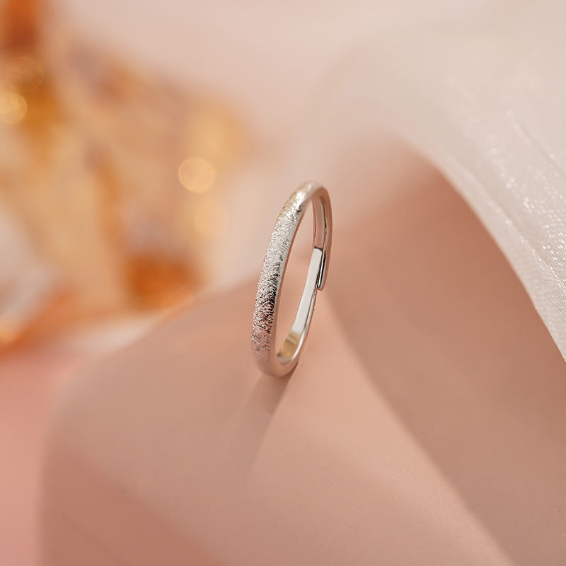 E廠【YC3812R】S999純銀滿天星對戒簡約幾何高級感情人節禮物情侶對戒 25.03-1