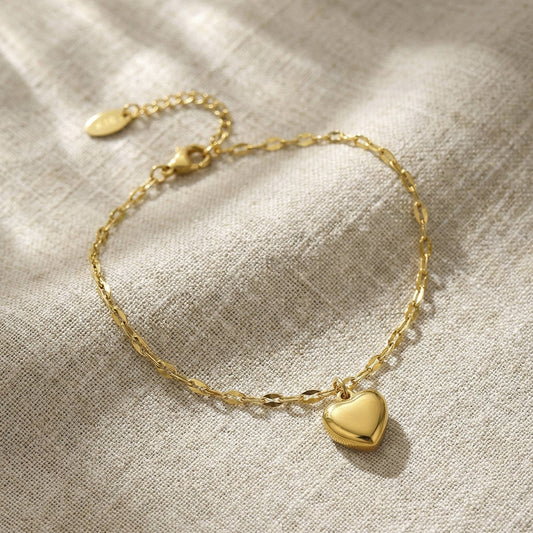 B廠【E086】歐美新款不鏽鋼愛心手鍊 chic心型女INS網紅個性輕奢百搭手鍊
26.02-1