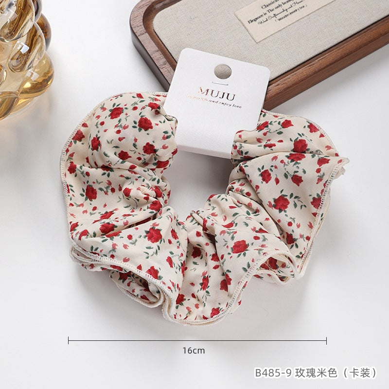 D廠【B485】高級感小蠻腰大腸髮圈卡裝髮飾格子豹紋頭繩法式超大馬尾皮筋髮繩
 25.10-5「D廠-單筆結帳需滿,NT$600出貨(不含運費)」