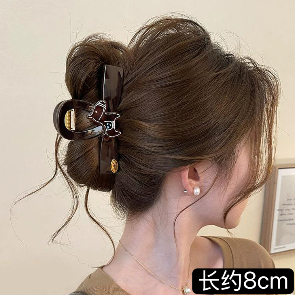 C廠【X114】線條小馬抓夾女後腦勺頭髮鯊魚夾高級感髮量大2026新款盤髮夾頭飾
26.04-3