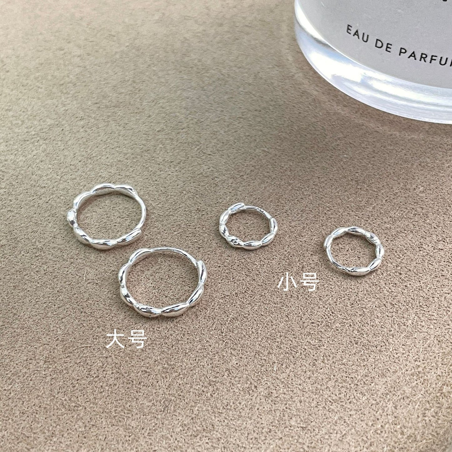 E廠【XDQ10172E】S999純銀高級感七粒米耳扣女簡約冷淡風米粒氣質耳環百搭耳飾
26.09-1