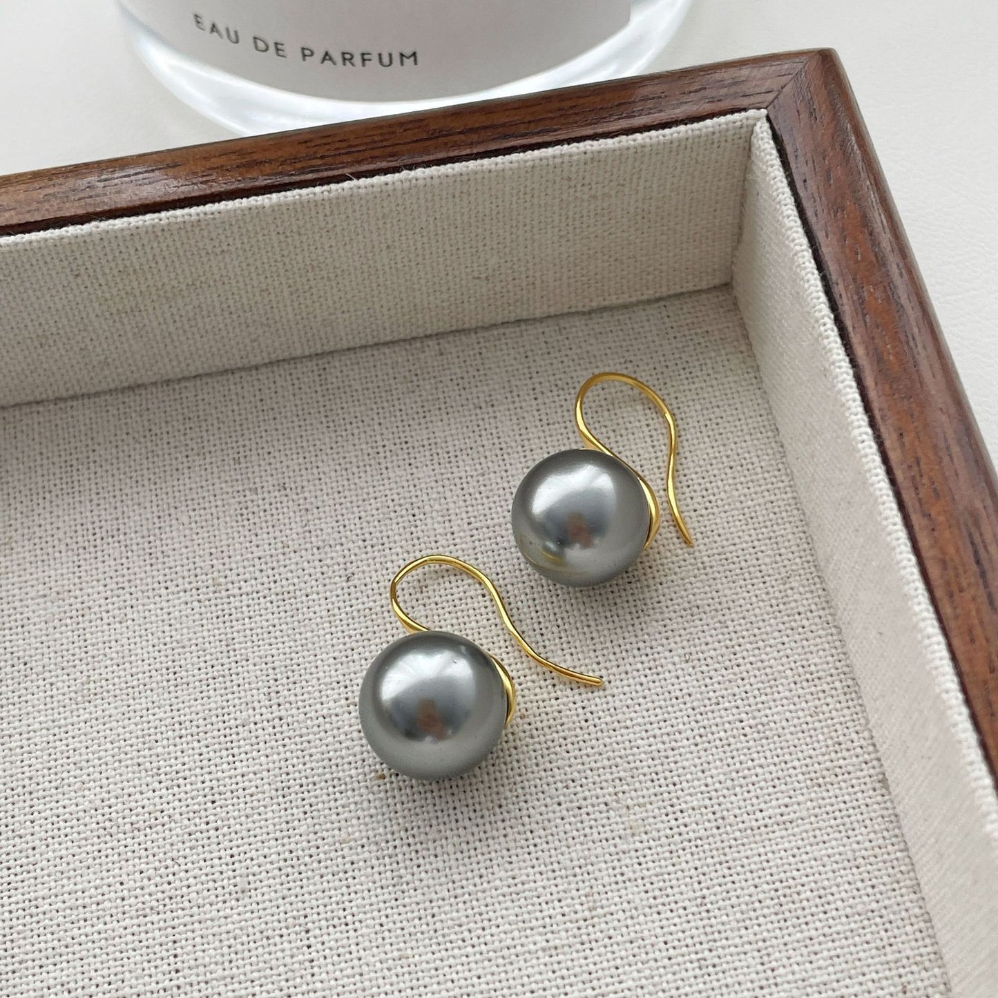 F廠【DQ11137E】S925純銀法式復古圓形仿珍珠耳環女輕奢高級感耳環耳環耳環耳飾品
25.09-3