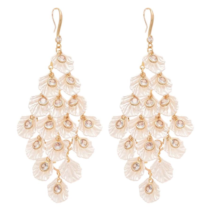 A廠【HE25602】925銀針彩色玻璃圓耳圈復古輕奢精緻氣質耳環女小眾高級感耳飾 25.03-4