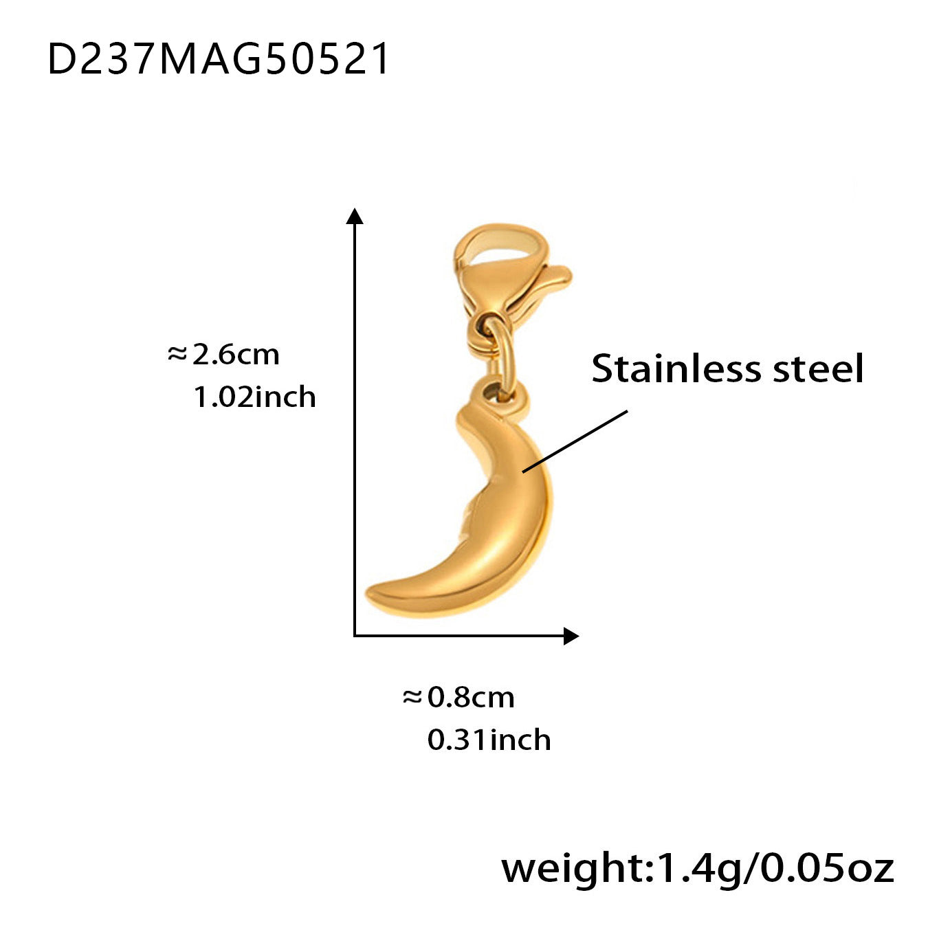 B廠【E633】新中式新款太陽笑臉多配件DIY手鍊不鏽鋼材質鍍18k真金手飾 25.05-5