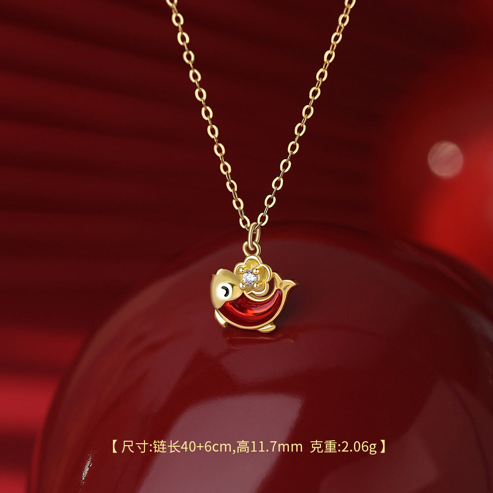 D廠【YC3291N】原創足銀S999錦上添花耳環輕奢國風錦鯉銅錢花朵手鍊鎖骨鏈
26.01-1