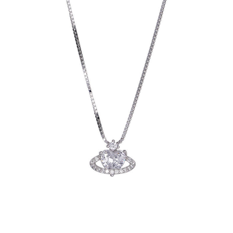 E廠【XDQ1784N】S925純銀精緻環繞愛心項鍊女超閃心形鋯石鎖骨鏈小眾高級感潮
25.11-4