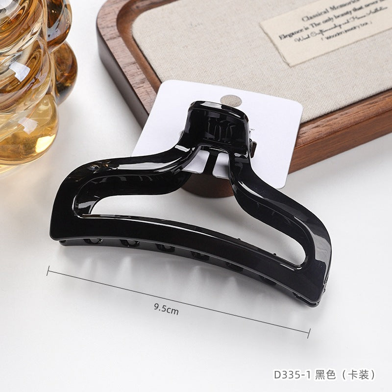 D廠【D335】卡裝PC髮夾高級感魚尾抓夾大號加厚髮卡商超髮飾女後腦勺鯊魚夾
 25.10-5「D廠-單筆結帳需滿,NT$600出貨(不含運費)」