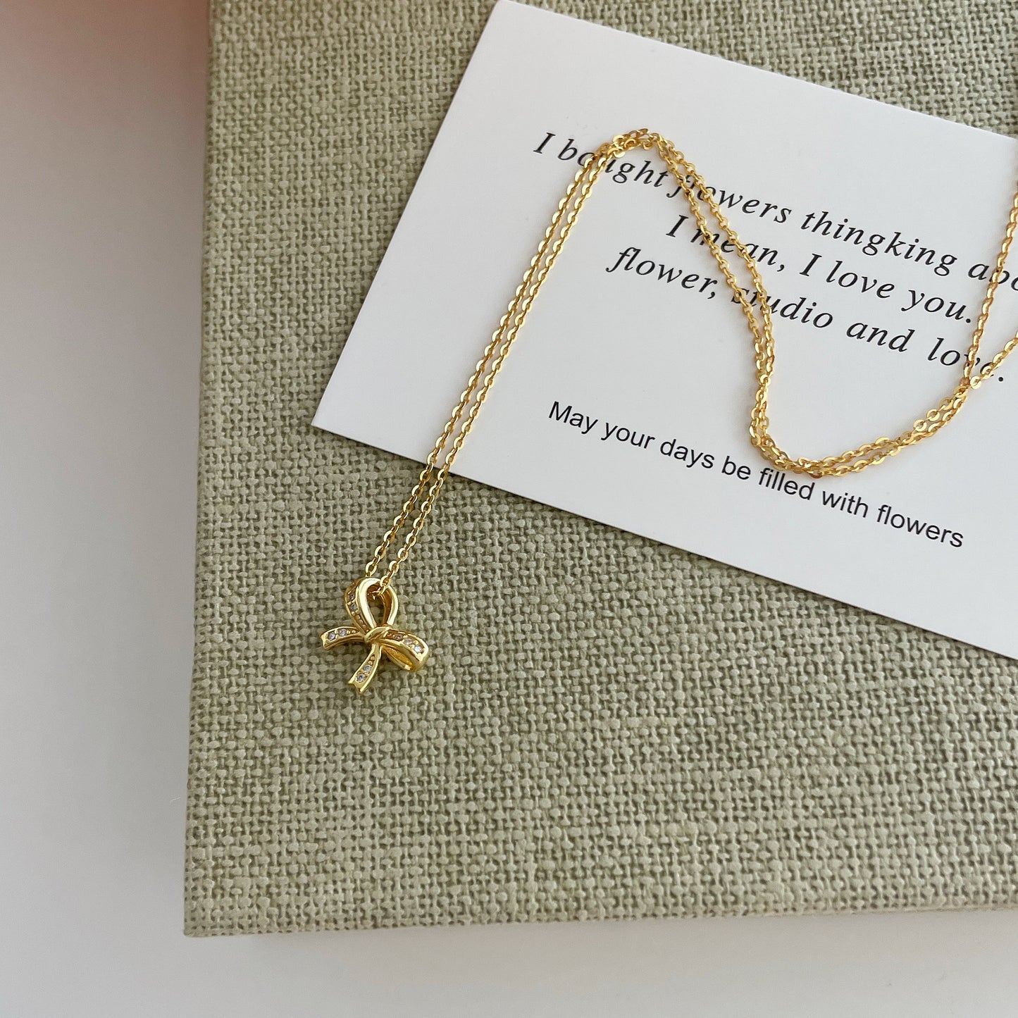 F廠【DQ1143N】S925純銀法式精緻蝴蝶結項鍊日韓輕奢小眾設計閃鋯鎖骨鍊女潮 25.02-4