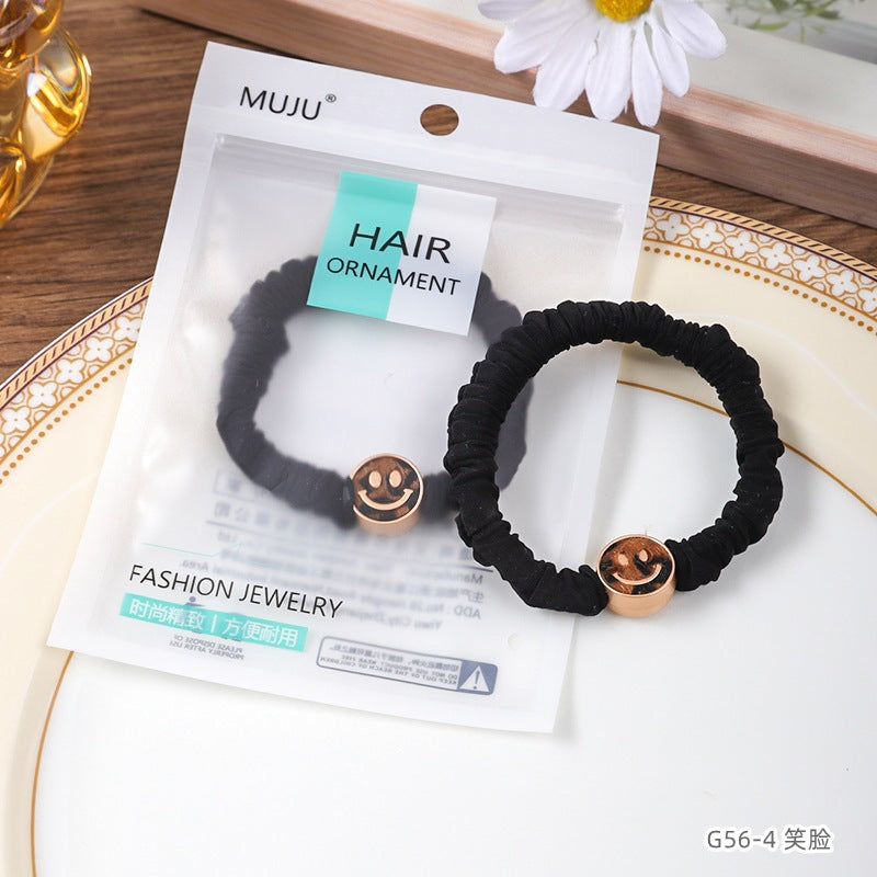 D廠【G56】髮飾甜酷風豹紋小腸髮圈精美袋裝皮筋條形碼頭繩高馬尾髮繩 24.11-2「D廠-單筆結帳需滿,NT$600出貨(不含運費)」