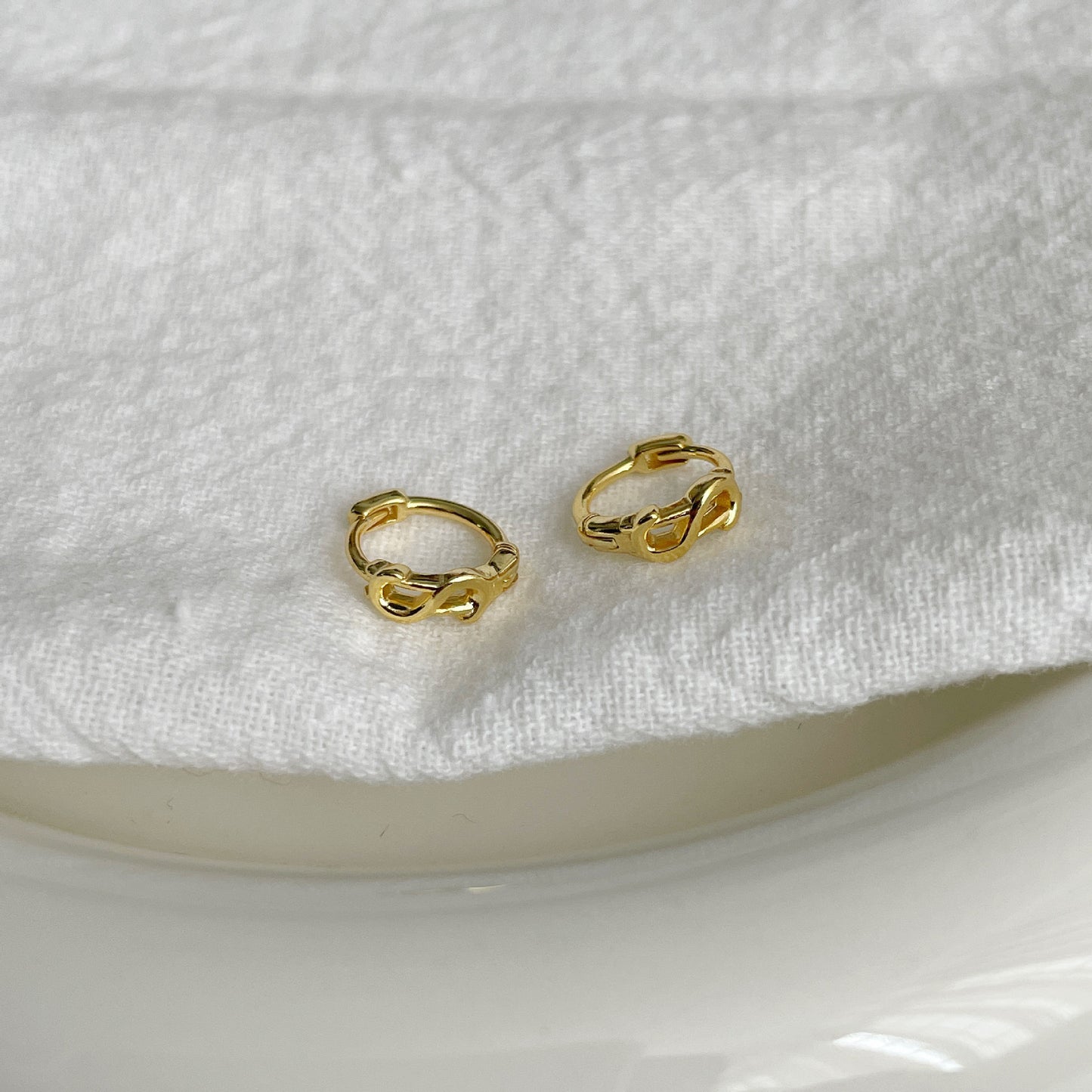 F廠【DQ10296E】小眾設計錢多多耳扣女S925純銀ins簡約迷你耳環日常通勤耳飾 25.03-3