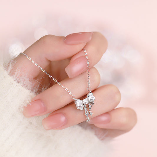 D廠【YC2305N】足銀S999蝴蝶結流蘇項鍊甜美溫柔韓風清新小眾輕奢吊墜鎖骨鏈
26.03-1