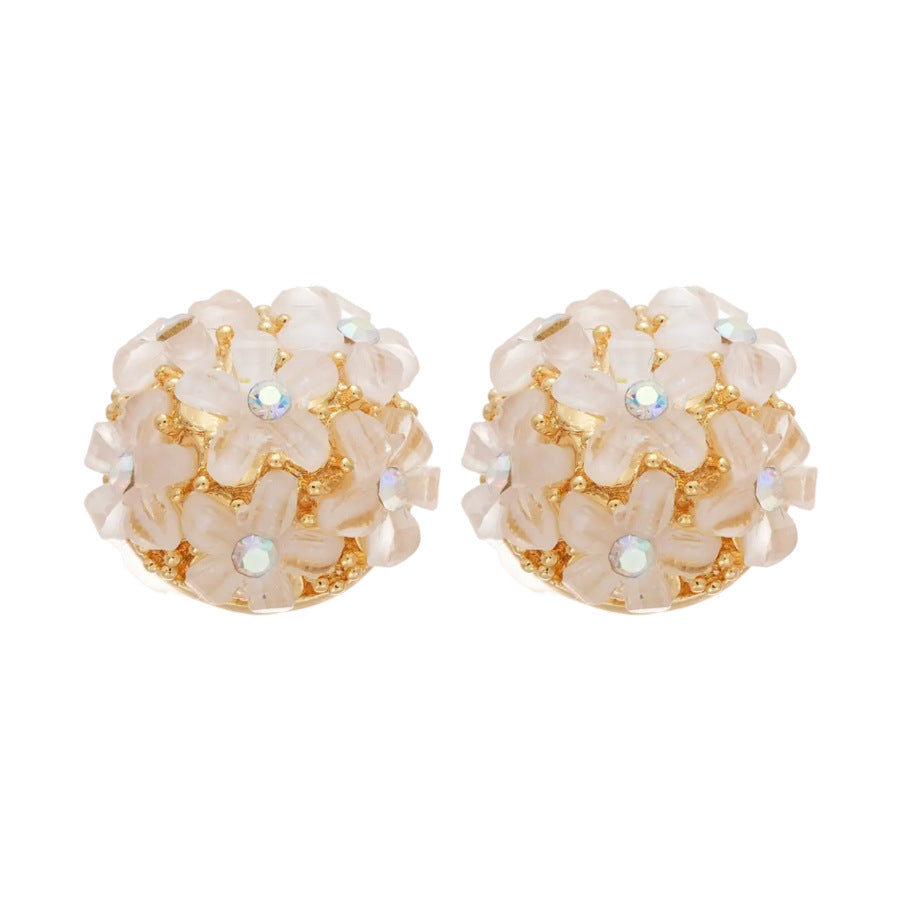 A廠【HE25749】18k真金電鍍925銀針花朵耳環甜美精緻時尚百搭耳環輕奢高級感耳飾女 25.04-2