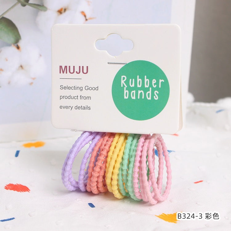 D廠【B324】甜美兒童頭繩時尚豆結拇指髮圈超值20條套裝皮套綁辮子寶寶皮筋 24.03-1「D廠-單筆結帳需滿,NT$600出貨(不含運費)」