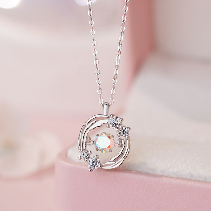 E廠【YC2191N】S999足銀輕奢羽毛項鍊女甜美小清新小眾設計高級感鎖骨鏈
25.10-5