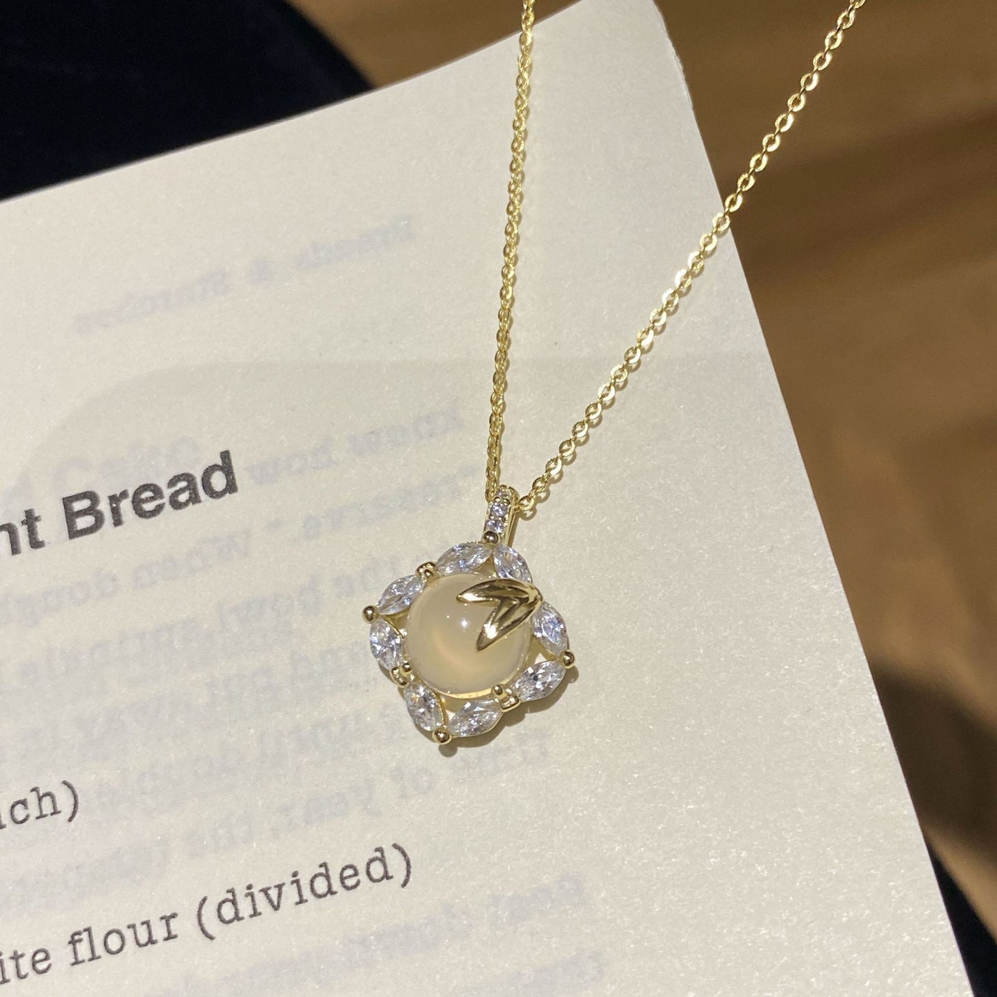 F廠【XDQ0085N】新中式四葉草竹葉項鍊女S925純銀小眾輕奢白玉髓高級感鎖骨鏈
25.11-1