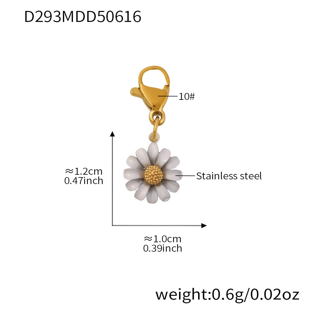 B廠【TXP288】歐美飾品不鏽鋼貝珠串珠項鍊小檸檬檸檬吊墜DIY多配件 25.06-3