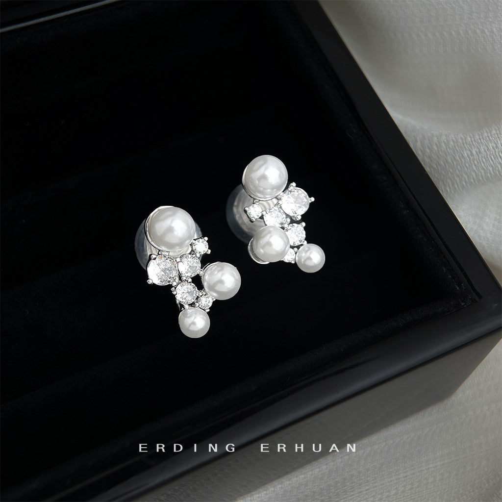 C廠【6331】原創輕奢風微鑲鋯石925銀針星座不規則時尚百搭簡約耳飾耳環
25.10-3