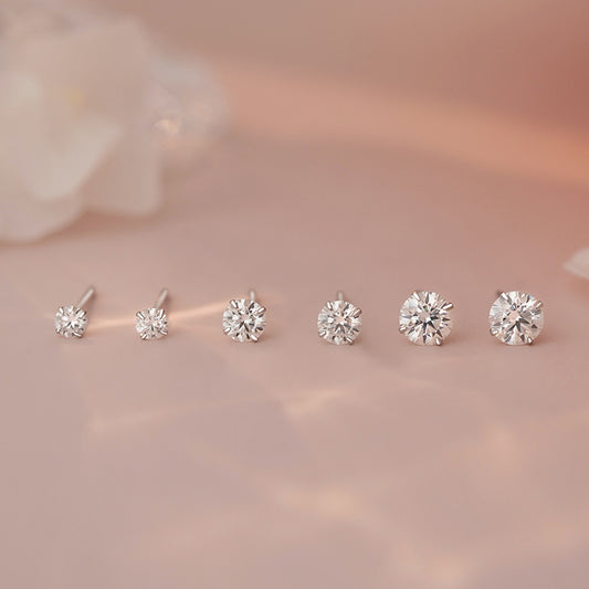 E廠【YC3742E】S999足銀莫桑石耳環簡約風幾何文藝精緻韓風時尚個性耳飾 25.06-2