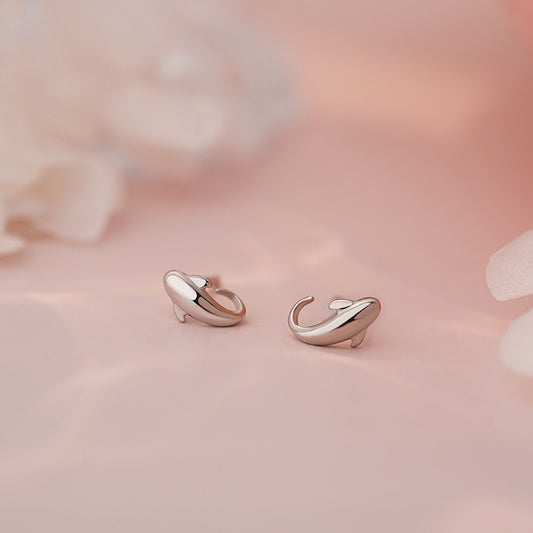 E廠【YC9401E】S999足銀好運錦鯉耳環女新中式簡約可愛百搭高級精緻耳飾 25.06-2