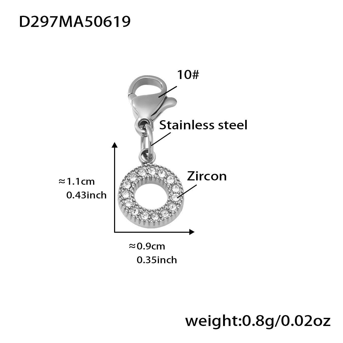 B廠【Z432】麻花線開口手鐲8字鋯石帶鑽DIY多配件手鐲不鏽鋼材質不掉色 25.06-4