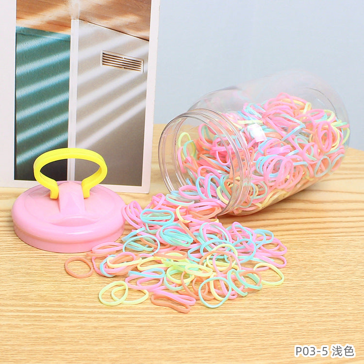 D廠【P03】超多量小圈一次性兒童皮筋實用手機支架盒裝髮圈寶寶綁辮子頭繩 24.07-2「D廠-單筆結帳需滿,NT$600出貨(不含運費)」