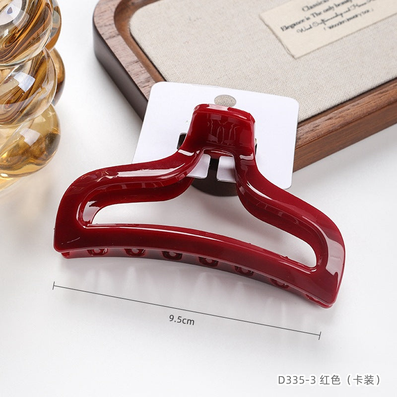 D廠【D335】卡裝PC髮夾高級感魚尾抓夾大號加厚髮卡商超髮飾女後腦勺鯊魚夾
 25.10-5「D廠-單筆結帳需滿,NT$600出貨(不含運費)」