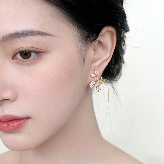 A廠【7447】原創一款多戴飛鳥集鑲嵌鋯石時尚高級感小眾設計耳飾耳環飾品
26.03-4