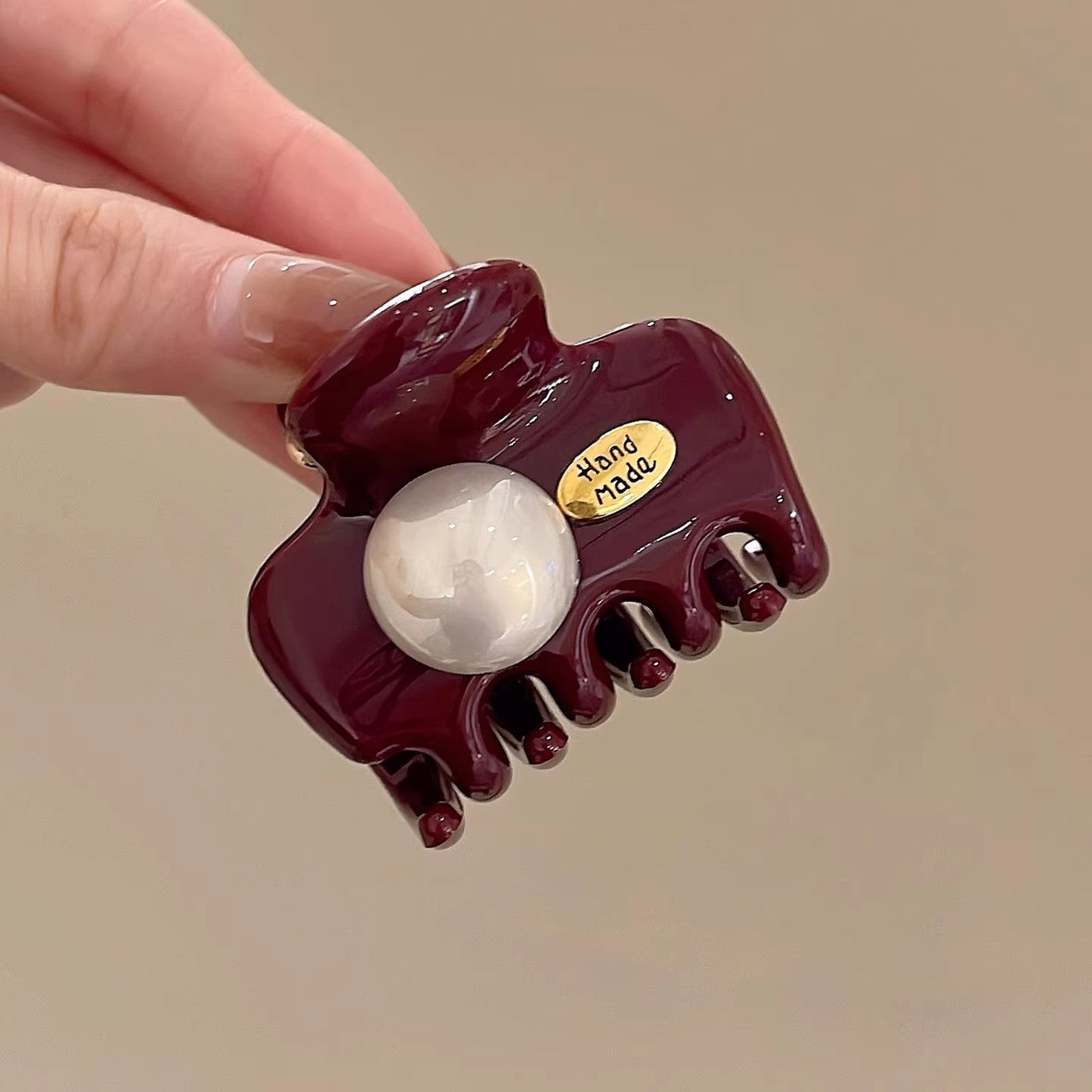 C廠【X7】高級感珍珠小金標高馬尾抓夾女半紮髮後腦勺髮夾2026新款鯊魚夾子
 26.03-2