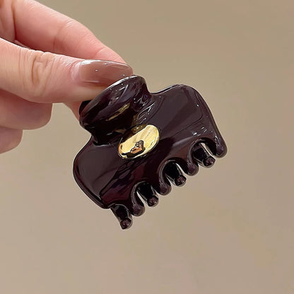 C廠【X7】高級感珍珠小金標高馬尾抓夾女半紮髮後腦勺髮夾2026新款鯊魚夾子
 26.03-2