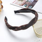 D廠【C301】復古格紋毛呢髮箍女時尚麻花拼色頭扣髮卡韓式新款髮飾高顱頂頭箍
 25.11-1「D廠-單筆結帳需滿，NT$600出貨(不含運費)」