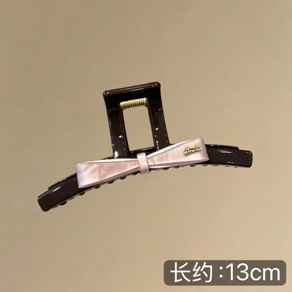 C廠【X415】超仙蝴蝶結髮夾後腦勺大抓夾女2026新款高級感鯊魚夾子簡約髮飾
 26.06-1「C廠-單筆結帳需滿，NT$500出貨(不含運費)」