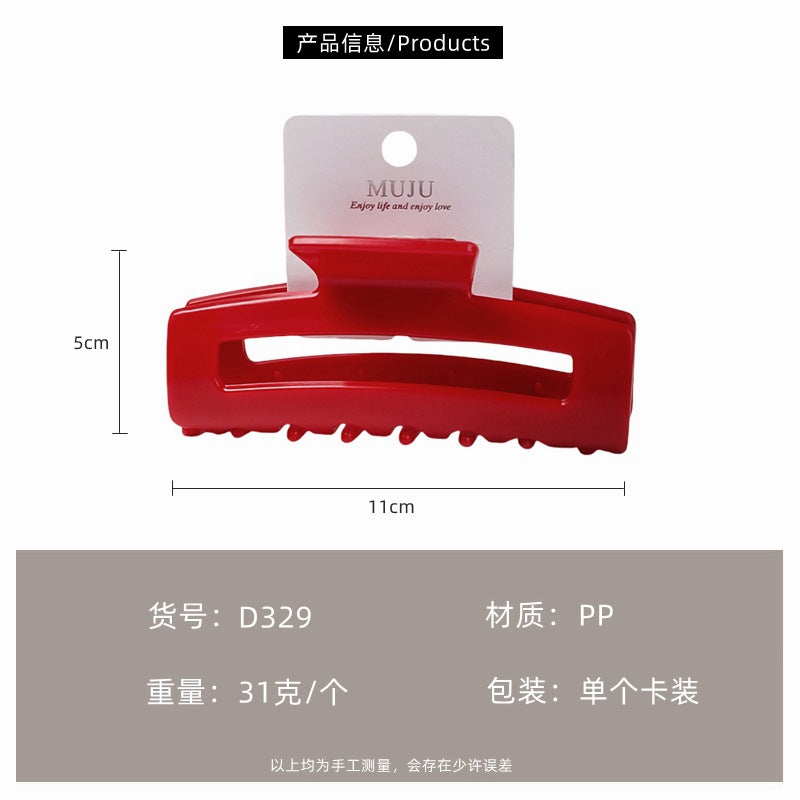 D廠【D329】矽膠軟抓夾2025新款後腦勺鯊魚夾大號多髮量髮抓PP材質摔不壞髮夾 25.08-1「D廠-單筆結帳需滿，NT$600出貨(不含運費)」