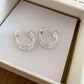 A廠【WE4921】18k真金電鍍歐美幾何橢圓形鏤空扣時尚百搭耳環小眾設計感耳飾
 25.10-4