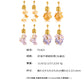 B廠【F1423】天然石流蘇耳環不鏽鋼18k鍍金不掉色飾品歐美時尚設計新款 25.07-1