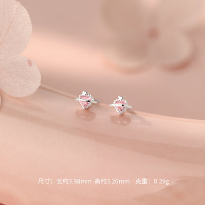 D廠【YC5026E】足銀S999愛心帕拉伊巴綠石星球耳環精緻甜美時尚百搭耳飾
 26.08-4