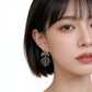 A廠【7206】個性ins甜酷風洛麗塔新款創意愛心蝴蝶結耳環 氣質高級感耳飾
 25.12-2