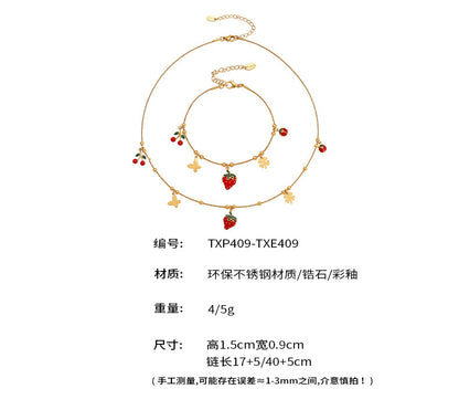 B廠【TXP409】 砝碼彩釉水果元素多吊墜夾珠鍊手工項鍊手鍊鍍18k金不掉色
 25.09-4