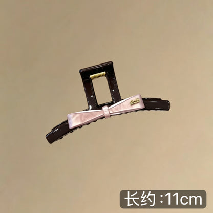 C廠【X415】超仙蝴蝶結髮夾後腦勺大抓夾女2026新款高級感鯊魚夾子簡約髮飾
 26.06-1「C廠-單筆結帳需滿，NT$500出貨(不含運費)」