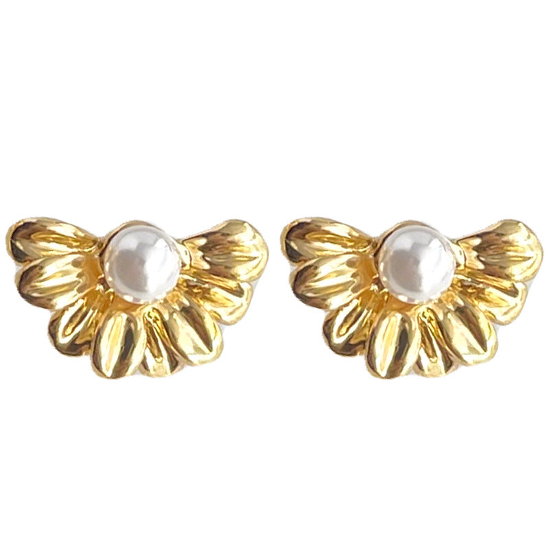 A廠【4713】迷你版鍍14K簡約高級感雛菊耳環女小巧通勤時尚百搭新款耳飾
 26.01-1