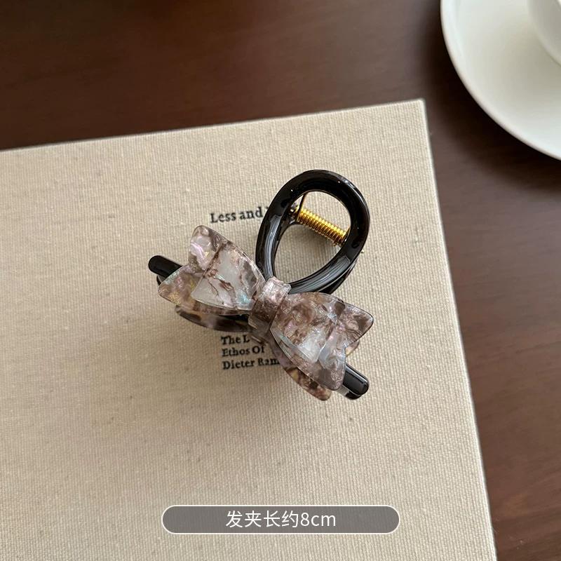C廠【X657】高級感醋酸蝴蝶結抓夾女大號髮量多鯊魚夾髮夾2026新款後腦勺髮飾
 26.08-1「C廠-單筆結帳需滿，NT$500出貨(不含運費)」