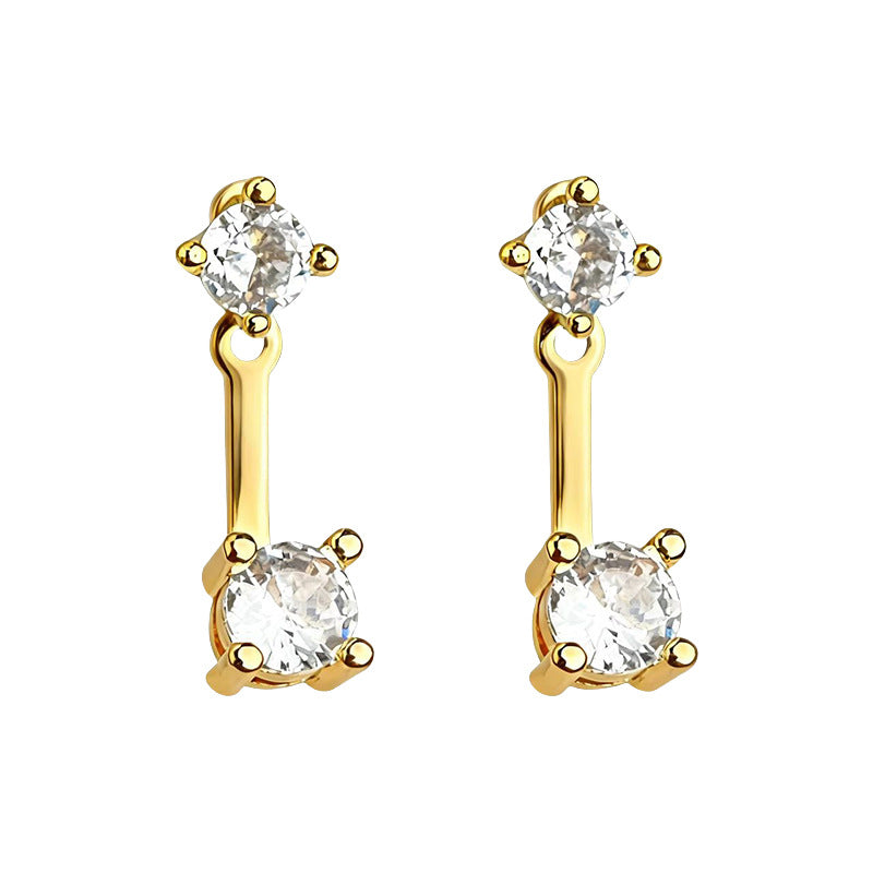 A廠【7184】一款兩戴時尚高級感簡約輕奢風925銀針通勤百搭新款耳環
 25.12-2