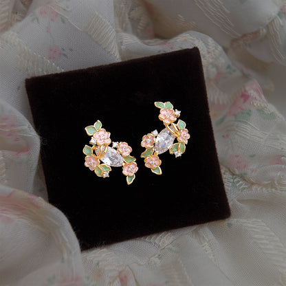 A廠【7557】花海~原始設計清新甜美小眾個性創意優雅氣質買手集合耳飾 耳環女
 26.05-1