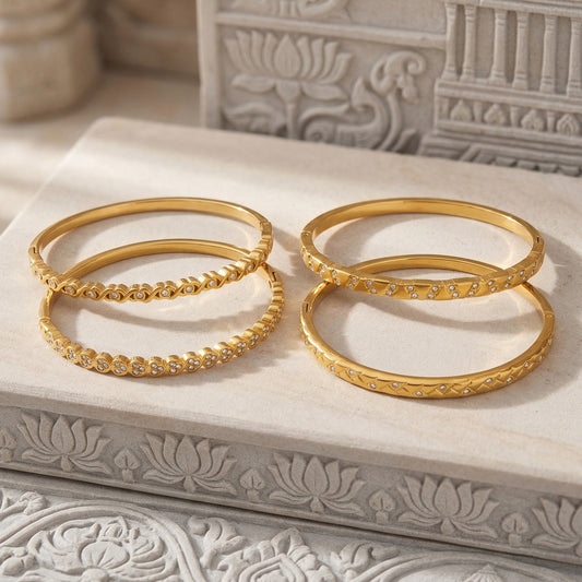 B廠【Z007】跨境熱銷微鑲鋯石環形細圈手鐲組合 精緻氣質簡約設計感手環
 26.04-1