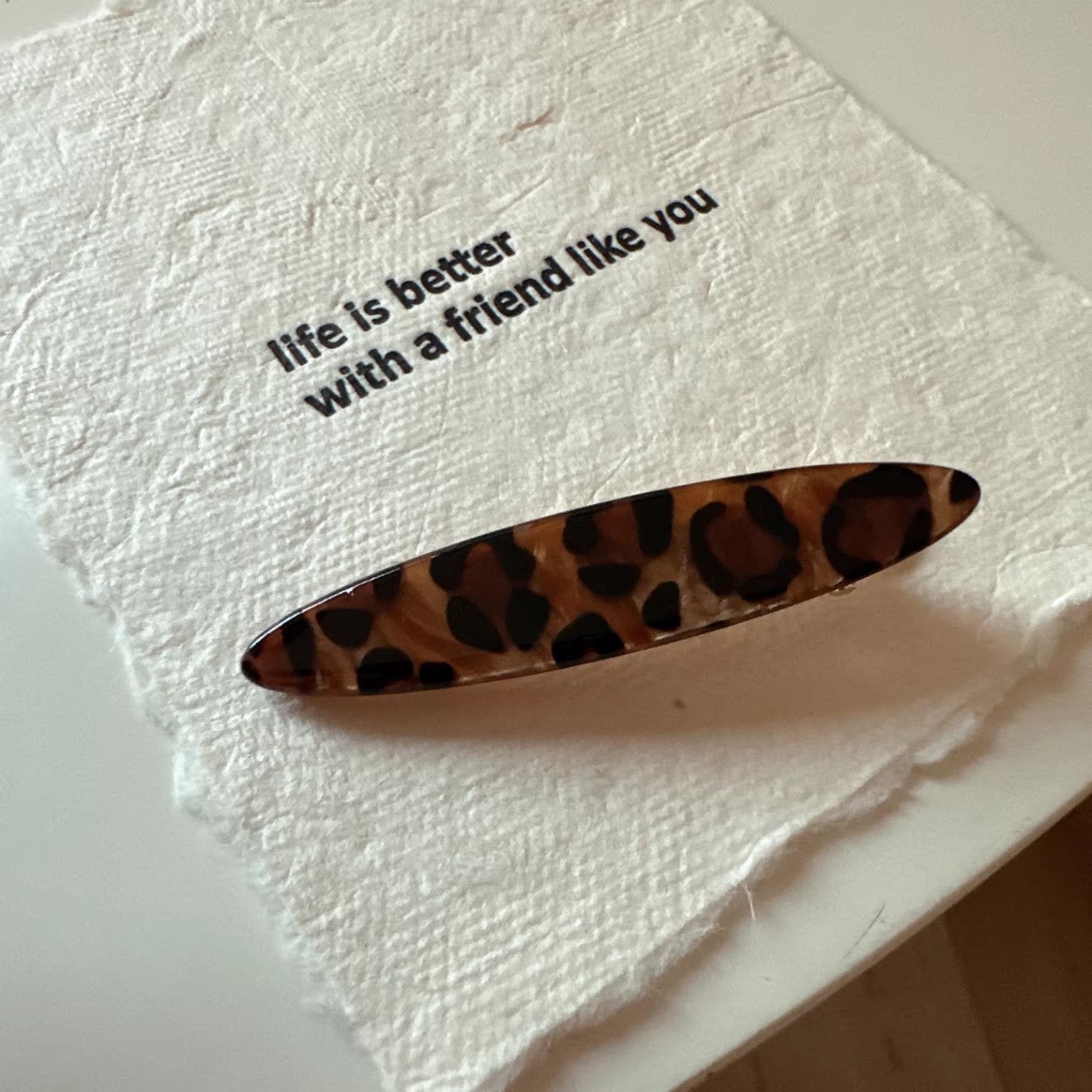 C廠【X136】韓國版新款咖色豹紋醋酸髮夾瀏海夾碎髮邊夾氣質百搭側邊夾髮卡髮飾
 26.04-3